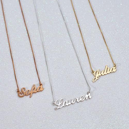 Classic Name Necklace in 18k Gold Plating