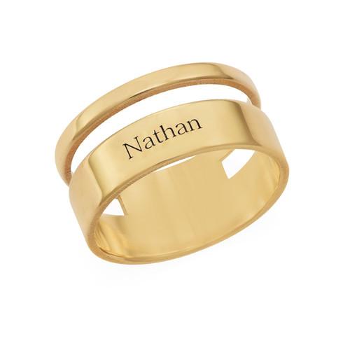 Stylish Gold Plated Ring with your name