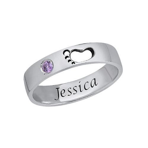 My Little Feet Ring in Silver