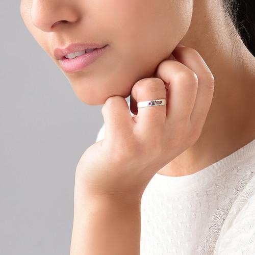 My Little Feet Ring in Silver