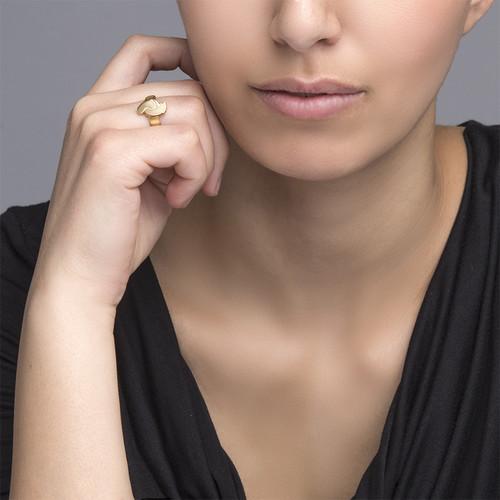 My Little Feet Ring with Inner Engraving & 18k Gold Plating