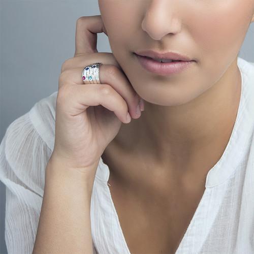 Ring Pure Love Silver with 5 Stones
