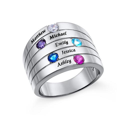 Ring Pure Love Silver with 5 Stones