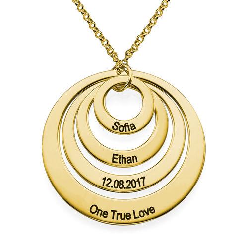 In My Circle 4 Discs Necklace in Gold Plating