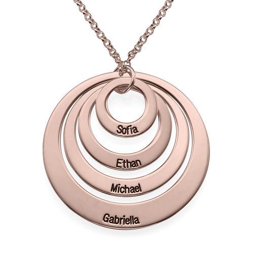 In My Circle 4 Discs Necklace in Rose Gold Plating