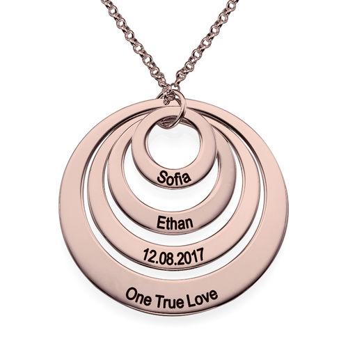 In My Circle 4 Discs Necklace in Rose Gold Plating