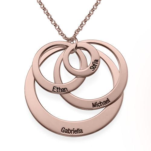 In My Circle 4 Discs Necklace in Rose Gold Plating