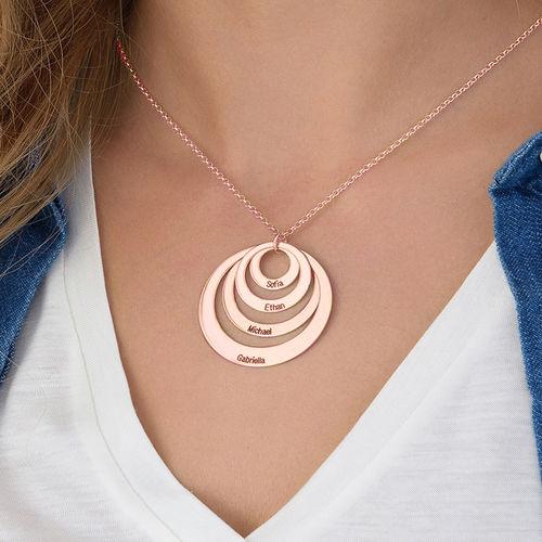 In My Circle 4 Discs Necklace in Rose Gold Plating