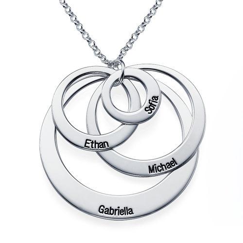 In My Circle 4 Discs Necklace Sterling Silver