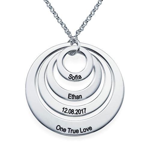 In My Circle 4 Discs Necklace Sterling Silver