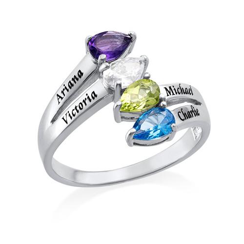 Ring Pure Love in Silver with 4 Stones