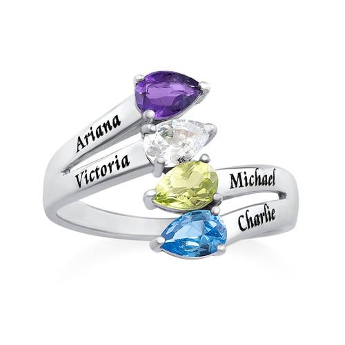 Ring Pure Love in Silver with 4 Stones