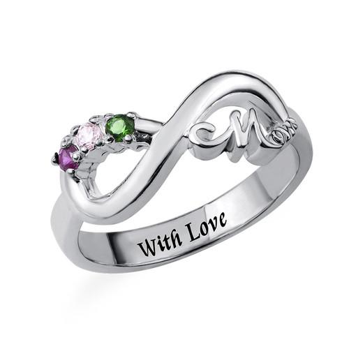 Forever Love Mom Ring with Inner Engraving