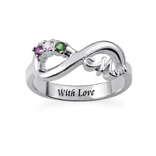 Forever Love Mom Ring with Inner Engraving