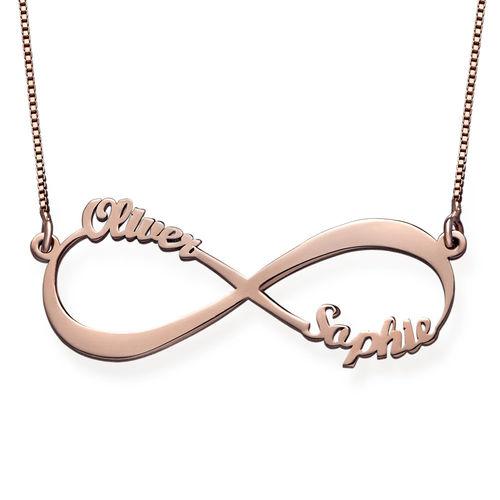 Forever Love Necklace Rose Gold Plating 1-2 names