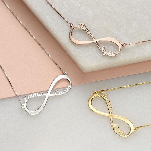Forever Love Necklace Rose Gold Plating 1-2 names