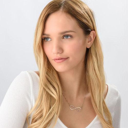 Forever Love Necklace Rose Gold Plating 1-2 names