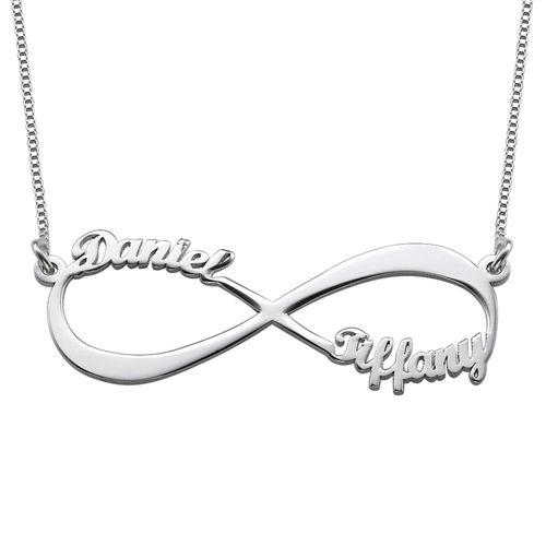 Forever Love Necklace Sterling Silver 1-2 names