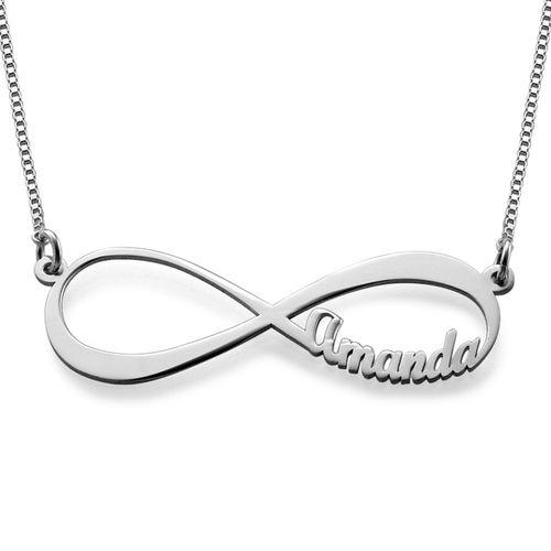 Forever Love Necklace Sterling Silver 1-2 names
