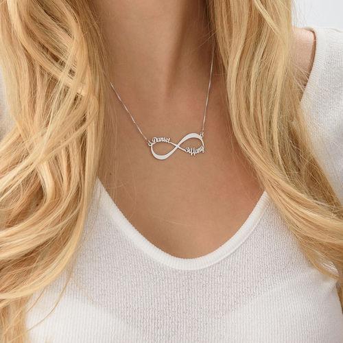 Forever Love Necklace Sterling Silver 1-2 names