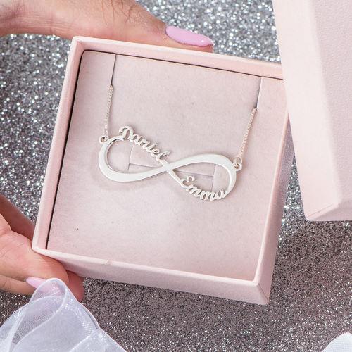 Forever Love Necklace Sterling Silver 1-2 names