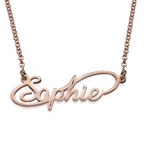 Forever Love Angel Necklace Rose Gold Plated