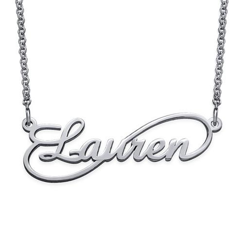 Forever Love Angel Necklace in Silver