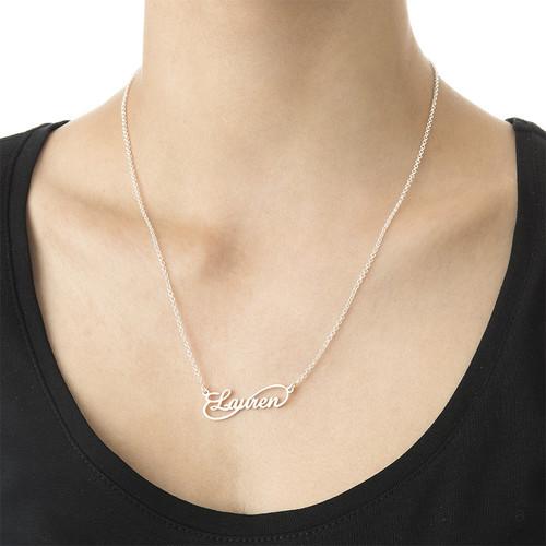 Forever Love Angel Necklace in Silver