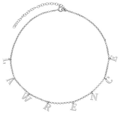 Sexy name choker in Sterling Silver