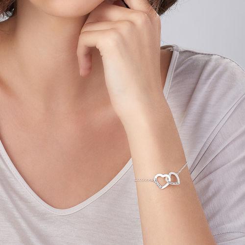 Connected Hearts Adjustable Bracelet in Sterling Silver
