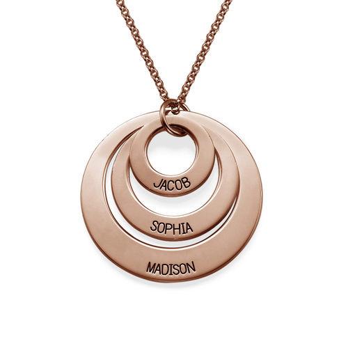 In My Circle 3 Discs Necklace Rose Gold Plated