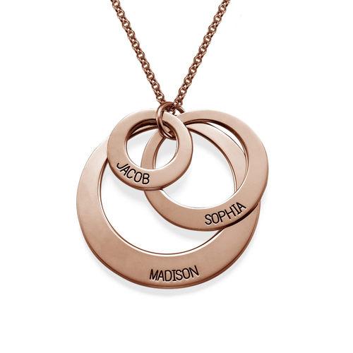 In My Circle 3 Discs Necklace Rose Gold Plated