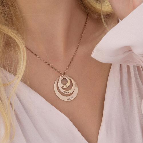 In My Circle 3 Discs Necklace Rose Gold Plated