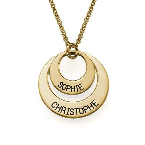 In My Circle 2 Discs Necklace Gold Plated