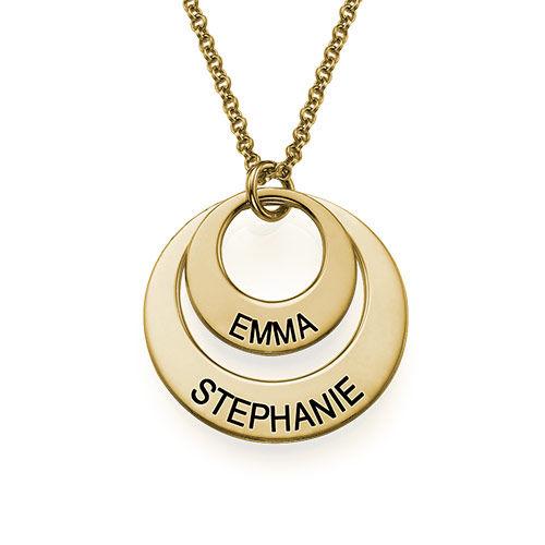 In My Circle 2 Discs Necklace Gold Plated