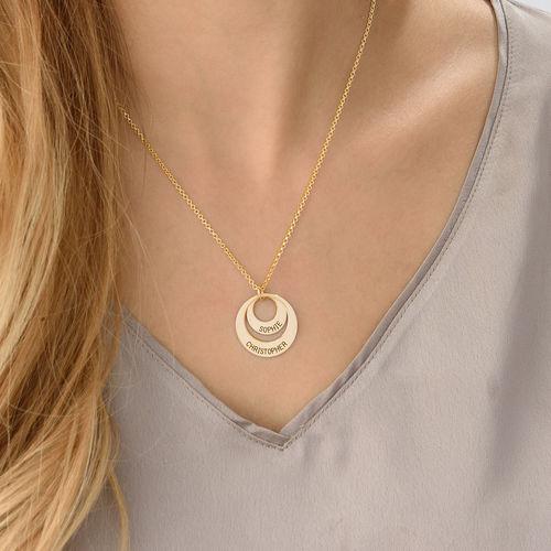 In My Circle 2 Discs Necklace Gold Plated