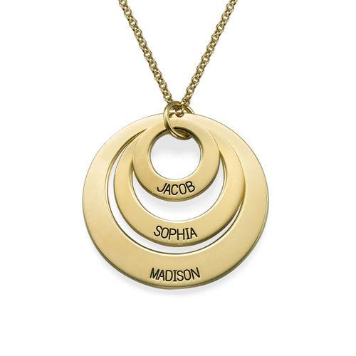 In My Circle 3 Discs Necklace Gold Plated