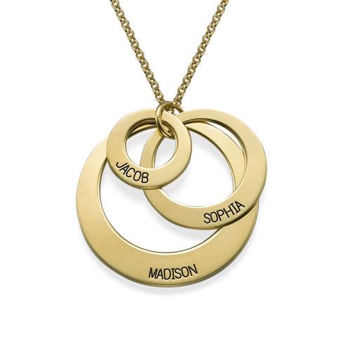 In My Circle 3 Discs Necklace Gold Plated