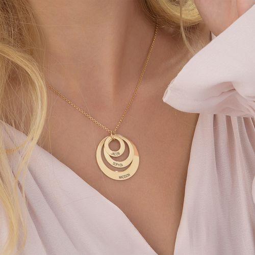 In My Circle 3 Discs Necklace Gold Plated