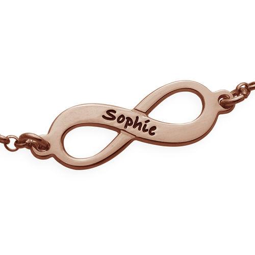Forever Love Multiple Infinity Bracelet with Rose Gold Plating