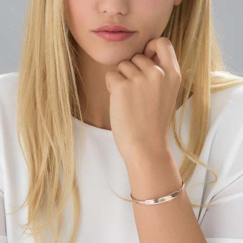 Classic Bangle Bracelet Rose Gold Plated