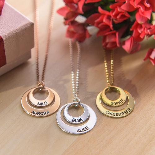 In My Circle 2 Discs Necklace Sterling Silver