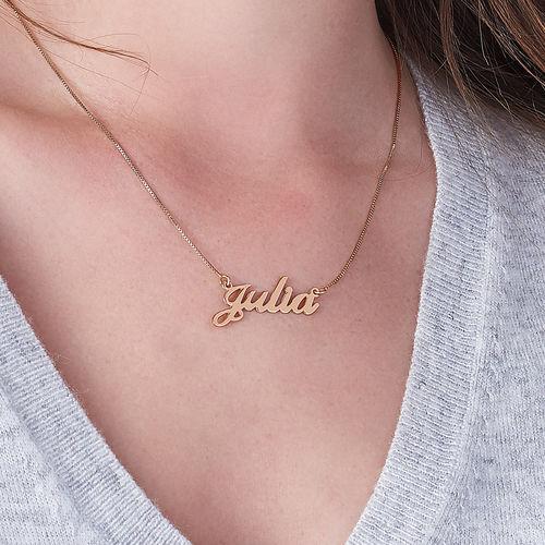 Classic Name Necklace in 18k Rose Gold Plating