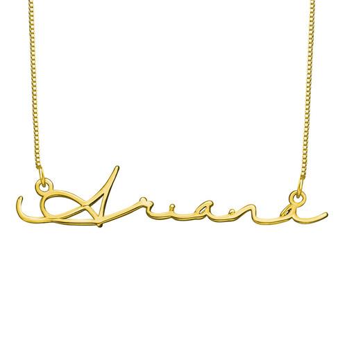 Feminine Name Necklace Gold Plated