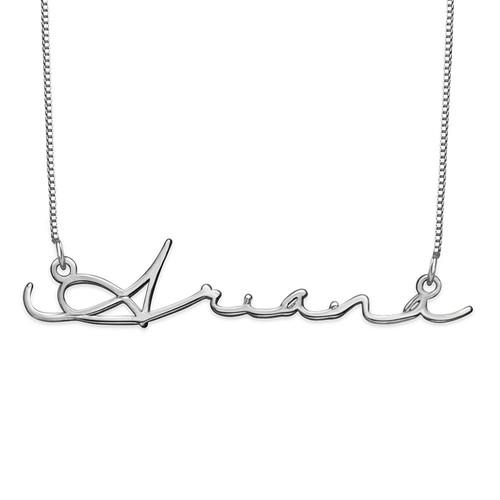 Feminine Name Necklace Silver