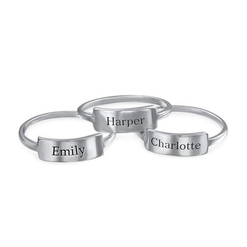 Classic Nameplate Ring in Silver