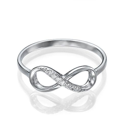 Forever Love Silver Ring with Cubic Zirconia