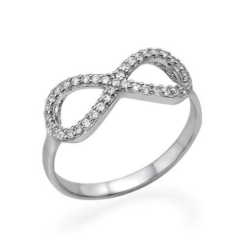Forever Love Sterling Silver Ring with Cubic Zirconia