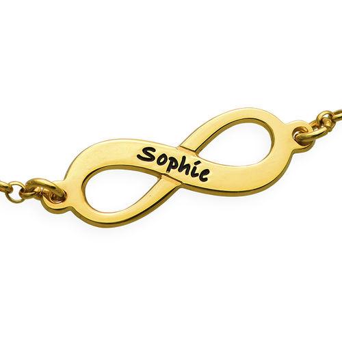 Forever Love Multiple Infinity Bracelet with Gold Plating