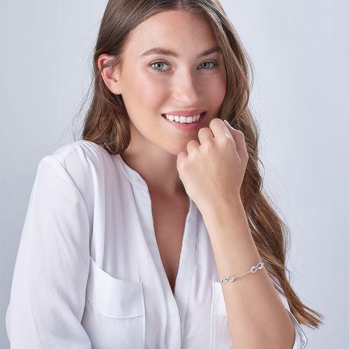 Forever Love Multiple Infinity Silver Bracelet